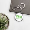 TSA Keyring Tag  - Green Logo - Image 4