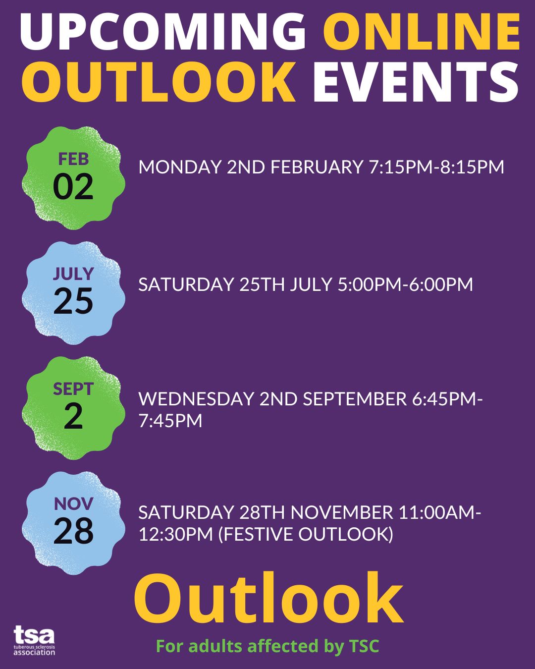 IG Upcoming Online Events
